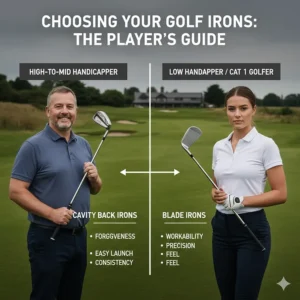 Alt text for image 9 A visual guide comparing iron sets suitable for high-handicap beginners versus low-handicap scratch players in the UK.