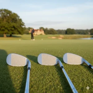 High-spin golf wedges ideal for a mid-handicapper’s short game around the green.