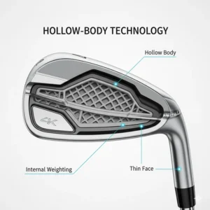 Technical cross-section of a budget-friendly golf club head showing hollow-body design technology common in value driver UK models.