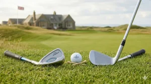 Comparing a versatile hybrid club and a traditional long iron for teenage golfers.