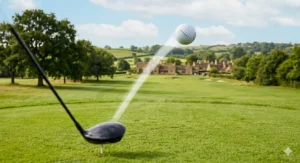 Two-piece distance golf balls designed for beginners to help reduce slices and hooks on the fairway.