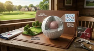 An illustration comparing three different brands of affordable high handicap golf balls to show price-per-ball value.