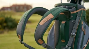 Close-up of the breathable, cushioned padding on the dual shoulder straps.