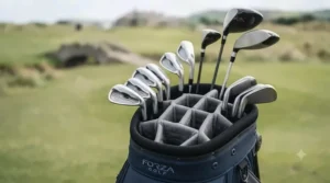 14-way full-length club divider top on a golf bag making club selection effortless for seniors.